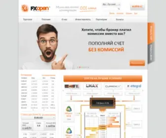 Fxopen.ru(Форекс Брокер FXOpen) Screenshot