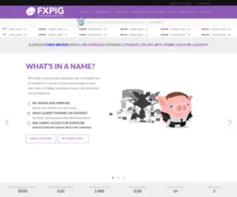 Fxpig.com(Forex Broker with cTrader FIX API MT4 and PAMM ACCOUNTS) Screenshot