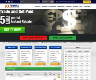 FXpremax.com(Forex Trading with FXPremax) Screenshot