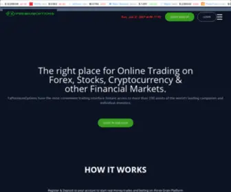 FXpremiumoptions.com(Secure Online Trading Platform) Screenshot