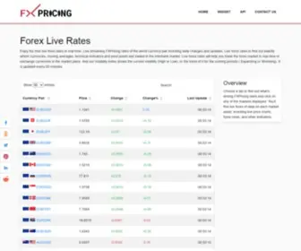 FXpricing.com(Forex Rates) Screenshot