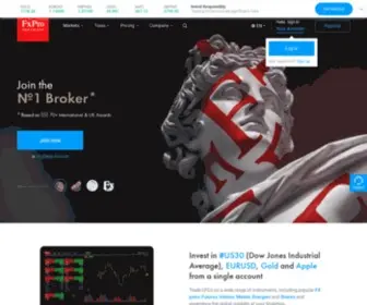 FXpro.group(The world’s no.1 online forex (fx) broker) Screenshot