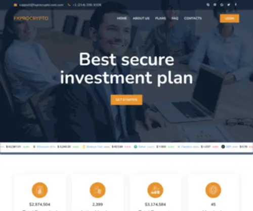 FXprocrypto.com(Investment plan) Screenshot