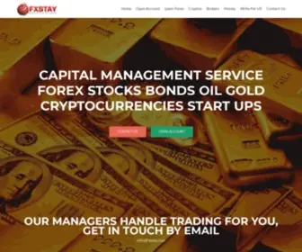 FXstay.com(Forex Managed Account Service) Screenshot