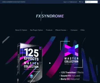 FXSYNdrome.io(FXSyndrome Transition & Effect Presets for Avid Media Composer) Screenshot