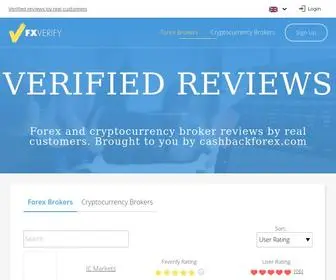 Fxverify.com(Verified forex broker reviews by real traders. fxverify) Screenshot
