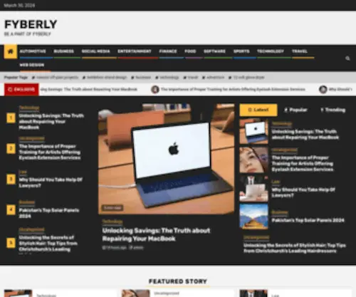 Fyberly.com(Be A Part Of Fyberly) Screenshot