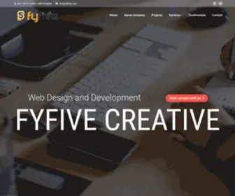 Fyfive.com(Web development and web design) Screenshot