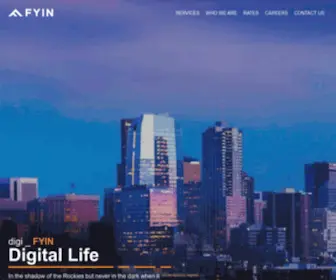 Fyin.com(Umbraco Gold Certified Web Development and Umbraco Design Agency) Screenshot
