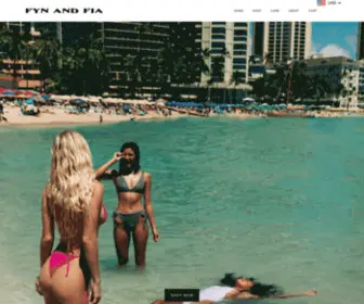 Fynandfia.com(We are a Canadian based brand specializing in high quality swimwear) Screenshot