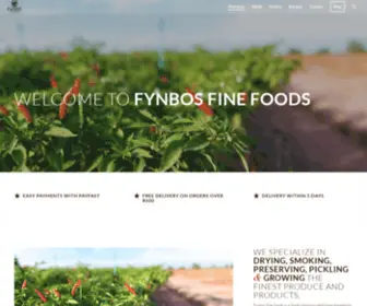 FYnbosfoods.com(Fynbos Fine Foods) Screenshot