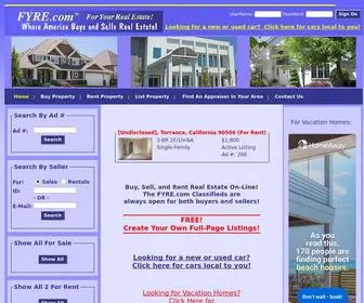 Fyre.com(Full-Page Real Estate Ads) Screenshot