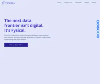 Fysical.org(Decentralized Location Data Market) Screenshot
