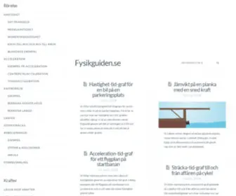 Fysikguiden.se(Rörelse) Screenshot