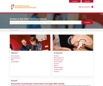 Fysionet-Evidencebased.nl(KNGF Kennisplatform) Screenshot
