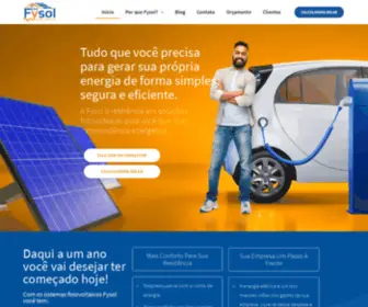 Fysol.com.br(Energia Solar Residencial e Empresarial) Screenshot