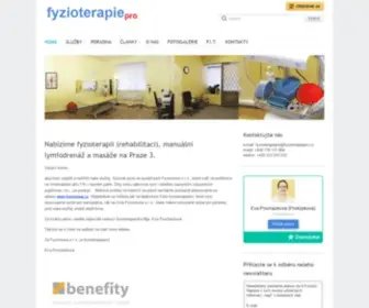 Fyzioterapiepro.cz(Fyzioterapie, rehabilitace Praha 3) Screenshot