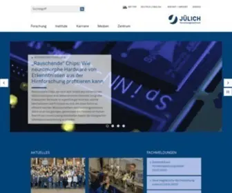 FZ-Juelich.de(FZ Juelich) Screenshot