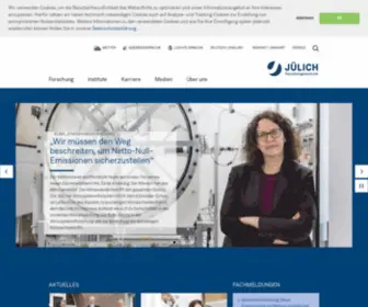 FZJ.de(Forschungszentrum Jülich) Screenshot