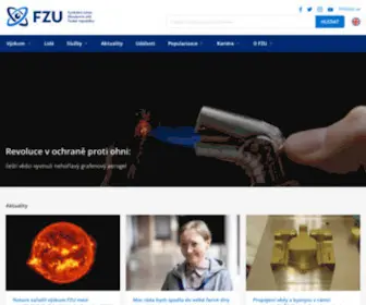 Fzu.cz(Domov) Screenshot