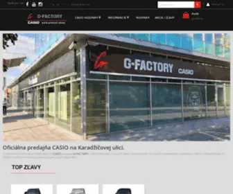 G-Factory.sk(Oficiálna predajňa CASIO Slovensko) Screenshot