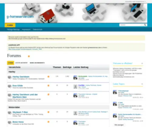 G-Homeserver.com(Aktivitäten) Screenshot