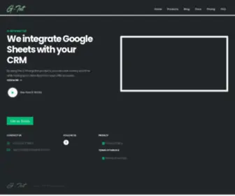 G-Integrator.com(Google Sheets Zoho MyPoi G) Screenshot