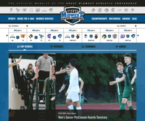 G-Macsports.com(Great Midwest Athletic Conference) Screenshot