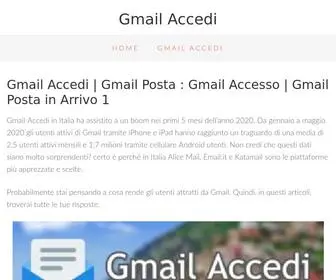 G-Mailaccedi.com(Gmail Accedi) Screenshot