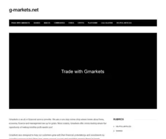 G-Markets.net(Forex and Cryptocurrency trading) Screenshot