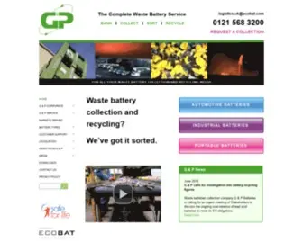 G-Pbatt.co.uk(G&P Batteries) Screenshot