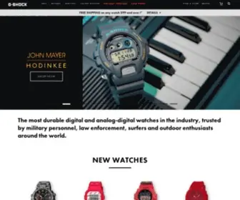 G-Shock.com(G-SHOCK Watches by Casio) Screenshot