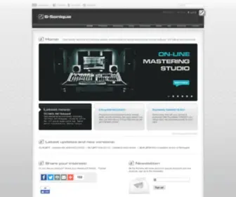 G-Sonique.com(On-line low cost mastering studio, VST effects and Instruments) Screenshot
