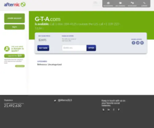 G-T-A.com(Sell Domains) Screenshot
