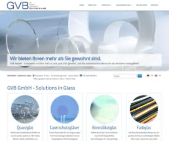 G-V-B.de(Ihre Spezialisten im Gebiet der Spezialgläser) Screenshot