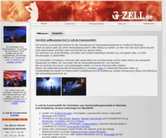 G-Zell.de(Verleih von Veranstaltungstechnik) Screenshot