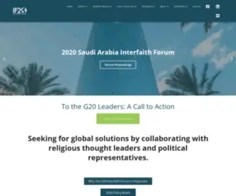 G20Interfaith.org(Bringing Faith and Policy Together) Screenshot