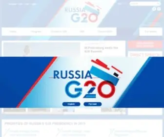 G20Russia.ru(G20) Screenshot