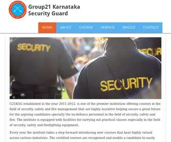 G21KSG.com(Group 21 Security) Screenshot