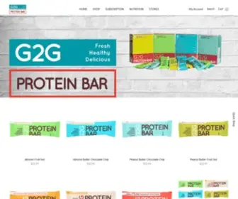 G2Gbar.com(Refrigerated Protein Bars) Screenshot