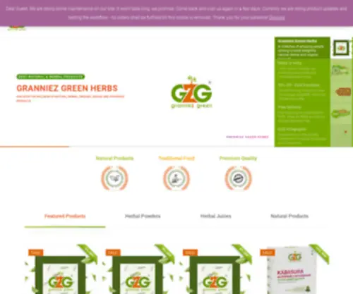 G2Gbionaturals.com(Granniez Green Herbs) Screenshot