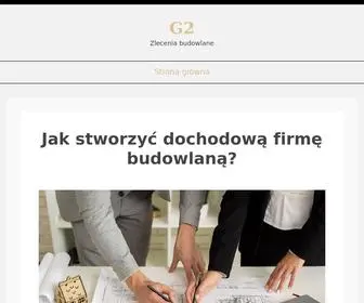 G2Gostynin.pl(Zlecenia budowlane) Screenshot