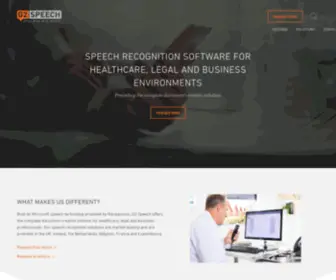 G2Speech.com(Speech recognition software solutions for health) Screenshot