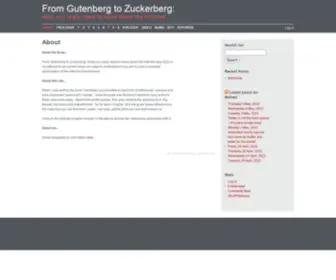 G2Z.co.uk(From Gutenberg to Zuckerberg) Screenshot