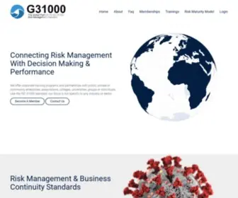 G31000.org(The Global Platform For ISOand Risk Management Standards) Screenshot