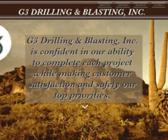 G3Drilling-Blasting.com(Rock Drilling Contractor) Screenshot