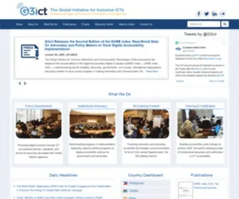 G3ICT.org(The Global Initiative for Inclusive ICTs) Screenshot