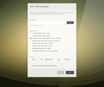 G711.org(Telephony File Converter) Screenshot