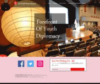 G7G20YouthJapan.org(G20) Screenshot