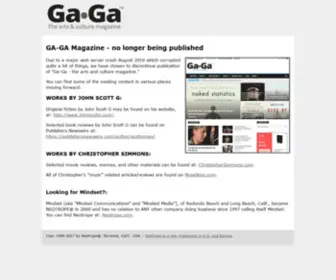GA-GA.com(GAGA HOMEPAGE) Screenshot